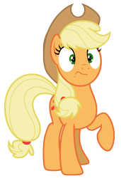 Size: 5303x7750 | Tagged: safe, artist:estories, applejack, earth pony, pony, :s, absurd resolution, simple background, solo, transparent background, vector, wavy mouth