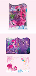 Size: 1000x2100 | Tagged: safe, artist:aggie wawrzak, gummy, pinkie pie, seapony (g4), my little pony: the movie, balloon, official, official art, party, seaponified, seapony pinkie pie, seaquestria, species swap, stock art, that pony sure does love being a seapony, throne room, toy, underwater, underwater pony