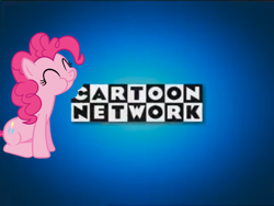 Size: 1022x768 | Tagged: safe, artist:porygon2z, pinkie pie, pony, bite mark, cartoon network logo, eating