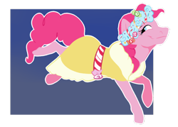 Size: 1280x914 | Tagged: safe, artist:niftykirin, pinkie pie, earth pony, pony, a hearth's warming tail, clothes, cute, diapinkes, female, solo, spirit of hearth's warming presents