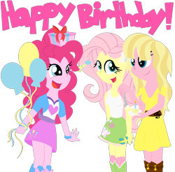 Size: 1180x1162 | Tagged: safe, artist:mylittlepon3lov3, fluttershy, pinkie pie, equestria girls, andrea libman, clothes, dress, equestria girls-ified, simple background, transparent background