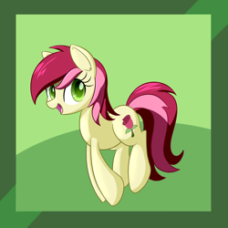 Size: 1500x1500 | Tagged: safe, artist:acersiii, roseluck, earth pony, pony, cutie mark, female, mare, solo, two toned mane