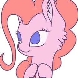 Size: 2000x2000 | Tagged: safe, artist:springshrub, pinkie pie, pony, simple background, solo, white background