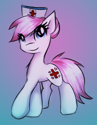 Size: 777x1000 | Tagged: safe, artist:kairaanix, nurse redheart, earth pony, pony, solo