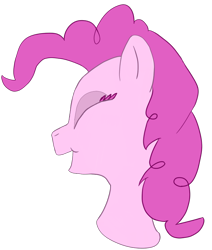 Size: 700x825 | Tagged: safe, artist:neon icy wings, pinkie pie, pony, bust, female, simple background, solo, transparent background