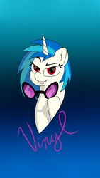 Size: 720x1280 | Tagged: safe, artist:shooting star, dj pon-3, vinyl scratch, pony, unicorn, colored, cute, glasses, shading, solo, wrong eye color