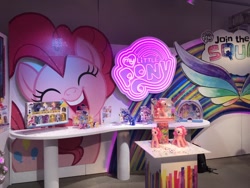 Size: 1024x768 | Tagged: safe, pinkie pie, pony, merchandise, my little pony logo, toy, toy fair, toy fair 2019