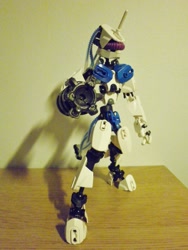 Size: 480x640 | Tagged: safe, artist:gk733, dj pon-3, vinyl scratch, bionicle, crossover, custom, irl, lego, photo, toafied, toy