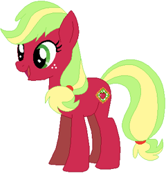 Size: 365x381 | Tagged: safe, artist:durpy, artist:selenaede, artist:user15432, applejack, applejack (g3), earth pony, pony, g3, g4, base used, female, g3 to g4, generation leap, hasbro, hasbro studios, mare, simple background, white background