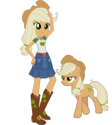 Size: 524x587 | Tagged: safe, artist:selenaede, artist:xfaithyhedgefoxx, edit, edited screencap, screencap, applejack, mean applejack, better together, equestria girls, the mean 6, clone, equestria girls-ified, geode of super strength, magical geodes, not a vector, simple background, transparent background