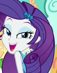 Size: 425x541 | Tagged: safe, screencap, applejack, rarity, better together, equestria girls, rollercoaster of friendship, cropped, female, lidded eyes, open mouth, sexy