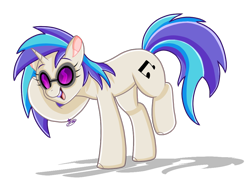 Size: 1024x768 | Tagged: safe, artist:nemisis-draw100, dj pon-3, vinyl scratch, pony, unicorn, cute, female, mare, open mouth, signature, simple background, solo, transparent background, vinylbetes