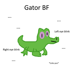 Size: 900x800 | Tagged: safe, artist:zeb, derpibooru exclusive, gummy, alligator, ..., ideal bf, ideal gf, male, meme, simple background, solo, text, white background