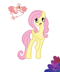 Size: 1080x1301 | Tagged: safe, artist:breeze the peryton, fluttershy, bird, goose, pegasus, pony, art, digital art, drawing, long legs, simple background, transparent background