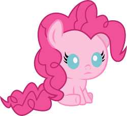 Size: 875x800 | Tagged: safe, artist:seahawk270, part of a set, pinkie pie, earth pony, pony, baby, baby pie, baby pony, cute, diapinkes, female, simple background, sitting, solo, transparent background, weapons-grade cute