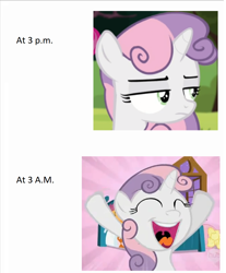 Size: 1092x1318 | Tagged: safe, edit, edited screencap, screencap, fluttershy, scootaloo, sweetie belle, pegasus, pony, sisterhooves social, stare master, meme, screaming, solo focus