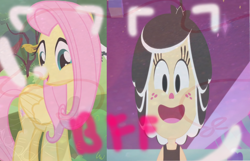 Size: 1260x810 | Tagged: safe, artist:xxkawailloverchanxx, edit, edited screencap, screencap, fluttershy, pegasus, pony, crossover, hanazuki, hanazuki: full of treasures