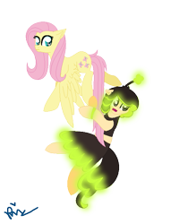 Size: 549x717 | Tagged: safe, artist:floreflo300, artist:xxkawailloverchanxx, fluttershy, earth pony, pegasus, pony, base used, hanazuki, hanazuki: full of treasures, ponified, simple background, transparent background