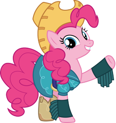 Size: 1412x1500 | Tagged: safe, artist:cloudyglow, pinkie pie, earth pony, pony, better together, dance magic, equestria girls, five to nine, the maud couple, spoiler:eqg specials, boots, clothes, cowboy hat, cowgirl, cowgirl outfit, cute, dress, equestria girls outfit, equestria girls ponified, farmer pinkie, female, hat, looking at you, mare, ponified, shoes, simple background, skirt, smiling, stetson, transparent background, vector, western