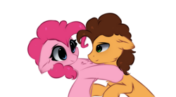 Size: 932x516 | Tagged: safe, artist:little-sketches, cheese sandwich, pinkie pie, earth pony, pony, cheesepie, female, male, mare, shipping, smiling, stallion, straight