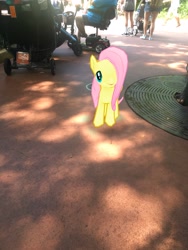 Size: 3024x4032 | Tagged: safe, photographer:undeadponysoldier, fluttershy, human, pegasus, pony, amusement park, animal kingdom, augmented reality, disney world, female, florida, gameloft, irl, irl human, mare, orlando, photo, ponies in real life, theme park