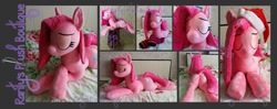 Size: 1420x563 | Tagged: safe, artist:shindeeru, pinkie pie, human, pony, clothes, female, irl, photo, pinkamena diane pie, plushie, sad, socks