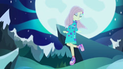 Size: 2048x1152 | Tagged: safe, screencap, fluttershy, better together, choose your own ending, equestria girls, the last drop, the last drop: fluttershy, shoes, sneakers, solo