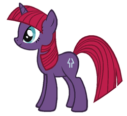 Size: 611x562 | Tagged: safe, artist:3d4d, tempest shadow, my little pony: the movie, base used, simple background, solo, tempest gets her horn back, white background, younger