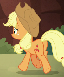 Size: 373x450 | Tagged: safe, screencap, applejack, earth pony, pony, sounds of silence, cropped, female, mare, plot, solo