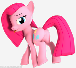 Size: 2044x1814 | Tagged: safe, artist:flushthebatsanta, pinkie pie, earth pony, pony, 3d, balloonbutt, female, looking at you, mare, pinkamena diane pie, plot, silly, source filmmaker, tongue out