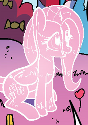 Size: 220x310 | Tagged: safe, idw, fluttershy, pegasus, pony, spoiler:comic, invisible, solo