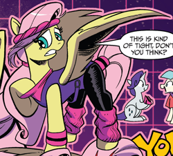 Size: 830x750 | Tagged: safe, idw, coco pommel, fluttershy, rarity, pegasus, pony, unicorn, spoiler:comic, spoiler:comic64