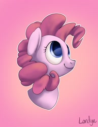 Size: 2550x3300 | Tagged: safe, artist:londynlittleartist, pinkie pie, earth pony, pony, bust, portrait, solo