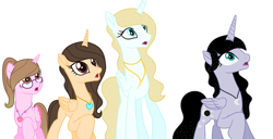 Size: 1024x524 | Tagged: safe, artist:cindydreamlight, oc, oc only, oc:cindy, alicorn, pony, base used, female, glasses, mare, simple background, white background