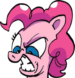 Size: 424x438 | Tagged: safe, idw, pinkie pie, pony, spoiler:comic, spoiler:comic75, cropped, simple background, solo, transparent background