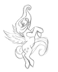 Size: 803x996 | Tagged: safe, fluttershy, pegasus, pony, female, flying, solo