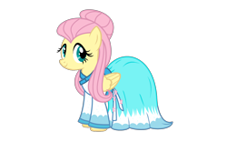 Size: 3200x2000 | Tagged: safe, artist:bronyacholly, fluttershy, pegasus, pony, simple background, solo, transparent background