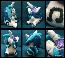 Size: 3264x2875 | Tagged: safe, artist:krazykari, dj pon-3, vinyl scratch, pony, unicorn, absolute unit, beanie, beanie (plushie), female, hat, irl, photo, plushie, round