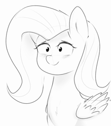 Size: 999x1138 | Tagged: safe, artist:c0pter, fluttershy, pegasus, pony, female, mare, sketch