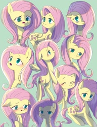 Size: 1000x1300 | Tagged: safe, artist:770nanao15, fluttershy, pegasus, pony, blushing, cute, eyes closed, female, floppy ears, mare, shyabetes