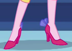 Size: 284x200 | Tagged: safe, screencap, pinkie pie, better together, equestria girls, twilight under the stars, clothes, cropped, high heels, legs, pictures of legs, shoes