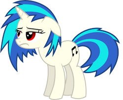 Size: 8019x6533 | Tagged: safe, artist:namelesshero2222, dj pon-3, vinyl scratch, pony, unicorn, absurd resolution, red eyes, simple background, solo, transparent background, vector, wrong eye color