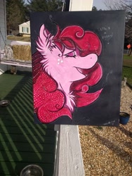 Size: 3120x4160 | Tagged: safe, artist:annuthecatgirl, pinkie pie, pony, female, painting, solo, traditional art