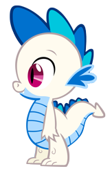 Size: 1377x2108 | Tagged: safe, dj pon-3, spike, vinyl scratch, dragon, pony, unicorn, female, male, palette swap, recolor, simple background, solo, transparent background