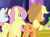 Size: 629x467 | Tagged: safe, screencap, applejack, fluttershy, rarity, earth pony, pegasus, pony, unicorn, father knows beast, cropped, plot