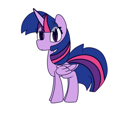 Size: 1800x1700 | Tagged: safe, artist:hedgehog-plant, twilight sparkle, twilight sparkle (alicorn), alicorn, pony, female, mare, simple background, solo, white background