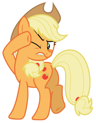 Size: 5497x7000 | Tagged: safe, artist:estories, applejack, earth pony, pony, absurd resolution, simple background, solo, transparent background, vector