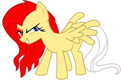 Size: 1024x697 | Tagged: artist needed, source needed, safe, artist:theinvertedshadow, fluttershy, pegasus, pony, elements of insanity, evil, evil grin, female, fluttershout, grin, mare, simple background, smiling, solo, transparent background, vector