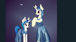 Size: 1600x900 | Tagged: artist needed, source needed, safe, dj pon-3, vinyl scratch, pony, clothes, dress