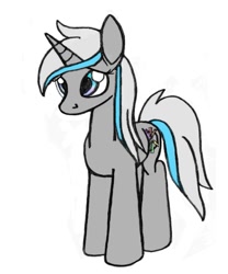 Size: 567x683 | Tagged: safe, artist:dsb71013, oc, oc only, oc:symphony, unicorn, cutie mark, female, mare, simple background, solo, standing, white background